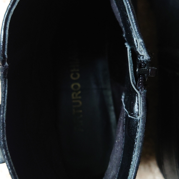 Arturo Chiang 6.5 Black Ankle Boots - Picture 5 of 7